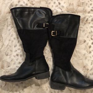 Black riding boots